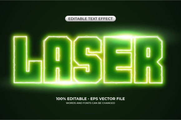 Download Editable Laser Light Text Effect - Light text effect Collection