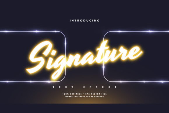 Download Glowing Orange Neon Light Text Effect - Light text effect Collection