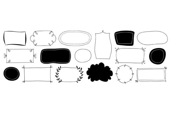 Download Hand-draw Vector Doodle Frame Set - Frame Collection