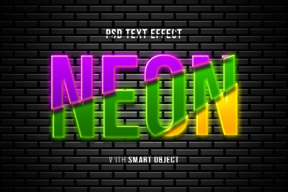 Download Neon Light Text Effect Mockup - Light text effect Collection