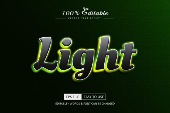 Download Light Text Effect Glowing Neon Style - Light text effect Collection
