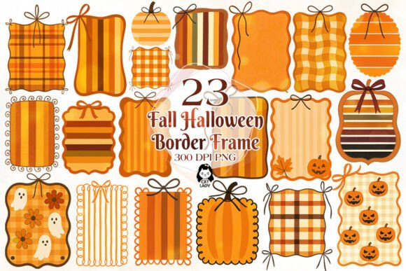 Download Coquette Fall Halloween Border Frame - Frame Collection