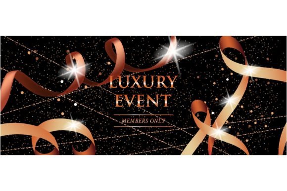 Download Luxury Event Members Only Festive Banner - Festive Collection