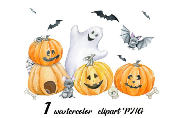 Download Boo! Watercolor, Text Design, Halloween - Text design Collection