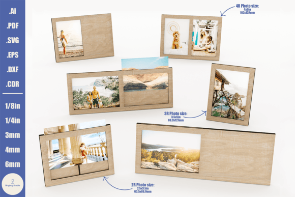 Download Laser Cut Photo Frames Set - 18 Designs - Frame Collection