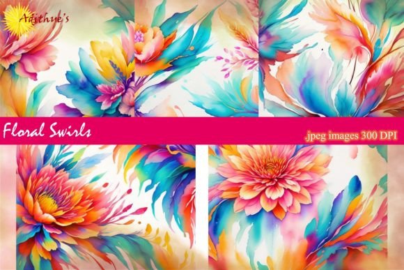 Download Abstract Watercolor Flower Macro Art - Abstract Collection