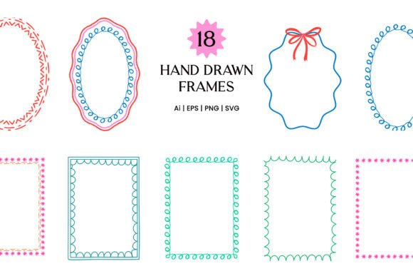 Download Whimsical Scribble Border Frame - Frame Collection