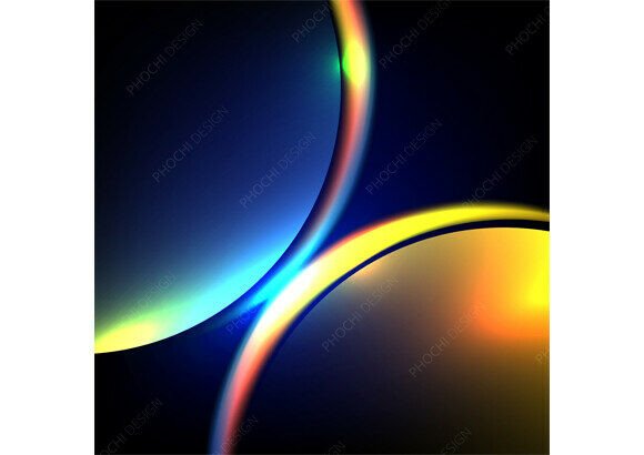 Download Abstract Neon Light Tech Background - Abstract Collection