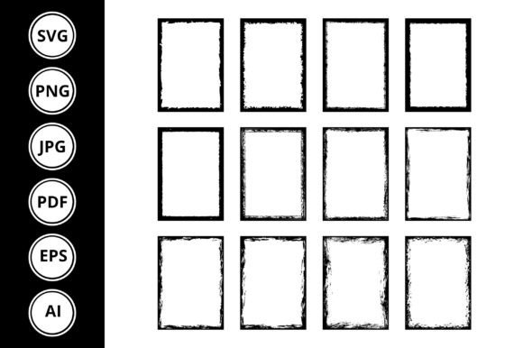Download Grunge Border Frame Collection - Premium Bundle