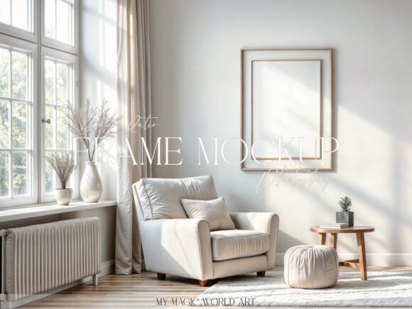 Download Light Mockup Frame on the Wall - Frame Collection