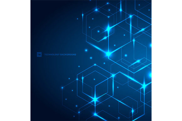Download Abstract Technology Hexagons Laser Light - Abstract Collection